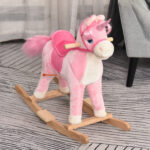 Cavallo a Dondolo per Bambini 36-72 Mesi - Rosa