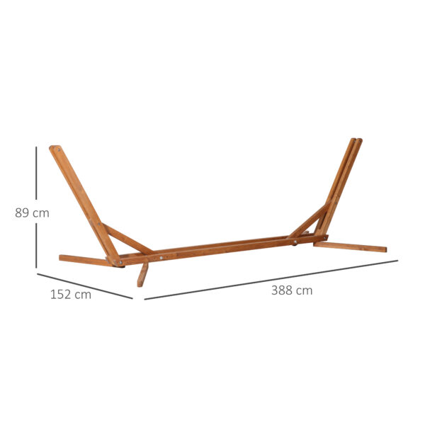 Supporto Amaca 4m Pieghevole e Regolabile su 3 Livelli in Legno