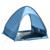 Tenda da Spiaggia per 2-3 Persone in Poliestere, PE e Acciaio con Tasche Portaoggetti, 150x115x110 cm