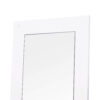 Mobile per Ingresso in Legno Set 3 Pezzi con Scarpiera, Appendiabiti e Specchio, 80x27x46.5cm - Bianco