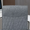 Sedia da Ufficio Girevole con Funzione Dondolo e Altezza Regolabile, 65x65x102-112.5cm, Grigio