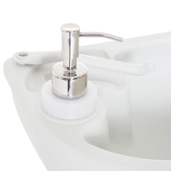 Lavabo Portatile da Campeggio con 2 Ruote, Serbatoio Acqua 17L, cisterna di Scarico 24L e Serbatoio Sapone 3.5L