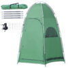 Tenda Doccia da Campeggio con Borsa per Trasporto e Tasca Portaoggetti 122x122x213cm, Verde