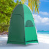 Tenda Doccia da Campeggio con Borsa per Trasporto e Tasca Portaoggetti 122x122x213cm, Verde