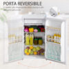 Frigo Portatile 91L con Termostato Regolabile, Scaffali a Parete, Ripiani e 1 Cassetto, 47.5x44.2x84 cm