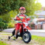 Moto da Cross Elettrica per Bambini da 3 Anni, Moto Giocattolo 109×52.2×70.5cm Rosso