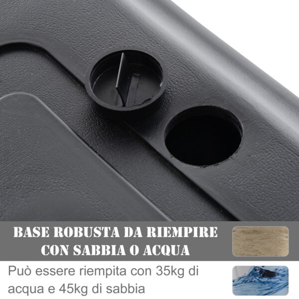 Canestro Portatile per Bambini Altezza Regolabile 160-180cm e Base Riempibile