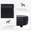 Divanetti per cani Chaise Longue Ottomana per Animali, Nero, 82.5x45x41.5cm