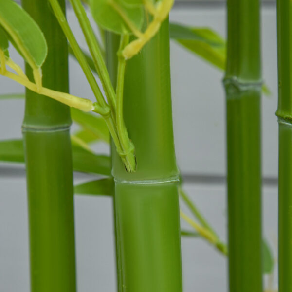 Pianta Finta di Bambù Alta 150cm con Vaso Incluso per Interno ed Esterno - Verde