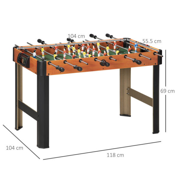 Biliardino Calcio Balilla per Bambini con Manopole Antiscivolo, Segnapunti e Palline, 118x104x69cm