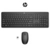 HP 230 Combo Tastiera e Mouse Wireless, fino a 1 anno di Autonomia, Digitazione Silenziosa, Tasti Scelta Rapida e 12 Funzioni, Tastierino Numerico, 1600 DPI, Rotella Scorrimento, Nera