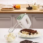 Imetec Crea&Crema Sbattitore Elettrico, Fruste Extralunghe per Impasti Dolci e Panna Montata, Ganci Acciaio Inox per Impastare, 5 Velocità, Funzione Turbo, Design Ergonomico, 500W