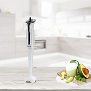 Imetec HB3 Frullatore a Immersione, Gambo Large Estraibile, Lame in Acciaio Inox, Funzionamento a Impulsi, 450W