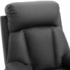 Poltrona Relax Reclinabile Imbottita Ergonomica con Poggiapiedi Ecopelle 80 × 97 × 107cm Nero