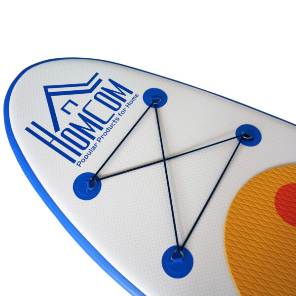 Tavola Gonfiabile SUP Stand Up Paddle con Pagaia Regolabile Blu 305x76x10cm