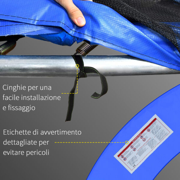 Copertura Bordo di Protezione per Trampolino Elastico Giardino in PVC