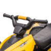 Quad Elettrico per Bambini 12V con 2 Velocità, Ruote Larghe con Sospensioni e Fari LED, Età 3-5 Anni, Giallo