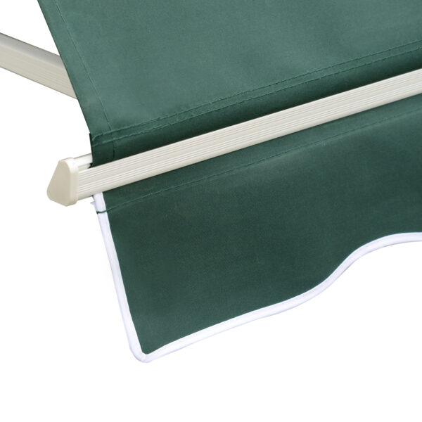 Tenda da Sole a Caduta con Rullo Avvolgibile e Angolazione Regolabile 0-120°, 180×70cm, Verde