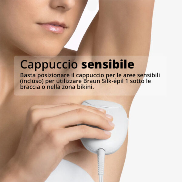 Braun Silk-épil 1 Epilatore Elettrico Donna con Cavo, 20 Pinzette per Epilazione Duratura, Bianco/Rosa