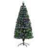 Albero di Natale 150cm in Fibre Ottiche Foltissimo con 180 Luci a LED - Verde