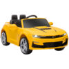 Macchina Elettrica per Bambini 12V Marchio Chevrolet Camaro con Telecomando, Giallo