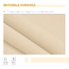 Tenda da Sole Avvolgibile a Parete da Esterno Impermeabile in Alluminio, Beige, 3x2.5m