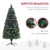 Albero di Natale 150cm in Fibre Ottiche Foltissimo con 180 Luci a LED - Verde