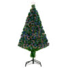 Albero di Natale Artificiale in Fibra Ottica con Supporto in PVC Foltissimo 120cm