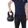 Kettlebell 12 kg per Allenamento Cross Training Nero