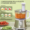 Frullatore da 500W con Caraffa, Lama a S e Lama a 4 Punte in Acciaio Inox, AS e ABS, 2 Velocità Regolabili, 20.5x19x16cm, Bianco