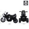 Moto Elettrica per Bambini Max. 20kg con Licenza BMW, Batteria 6V Bianco e Nero