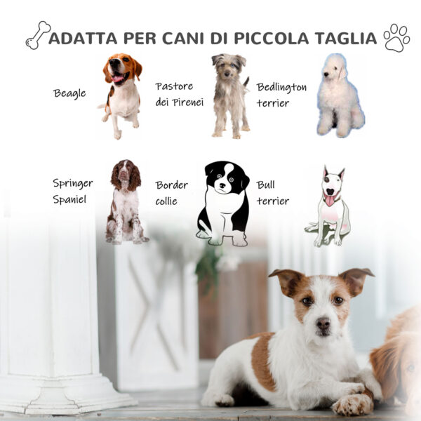 Cuccia in plastica per Cani Medi da Esterno e Interno, Cancello Rimovibile, 78x87x81cm, Bianco