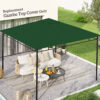 Tetto di Ricambio per Gazebo da Giardino 3x3m in Poliestere, Verde